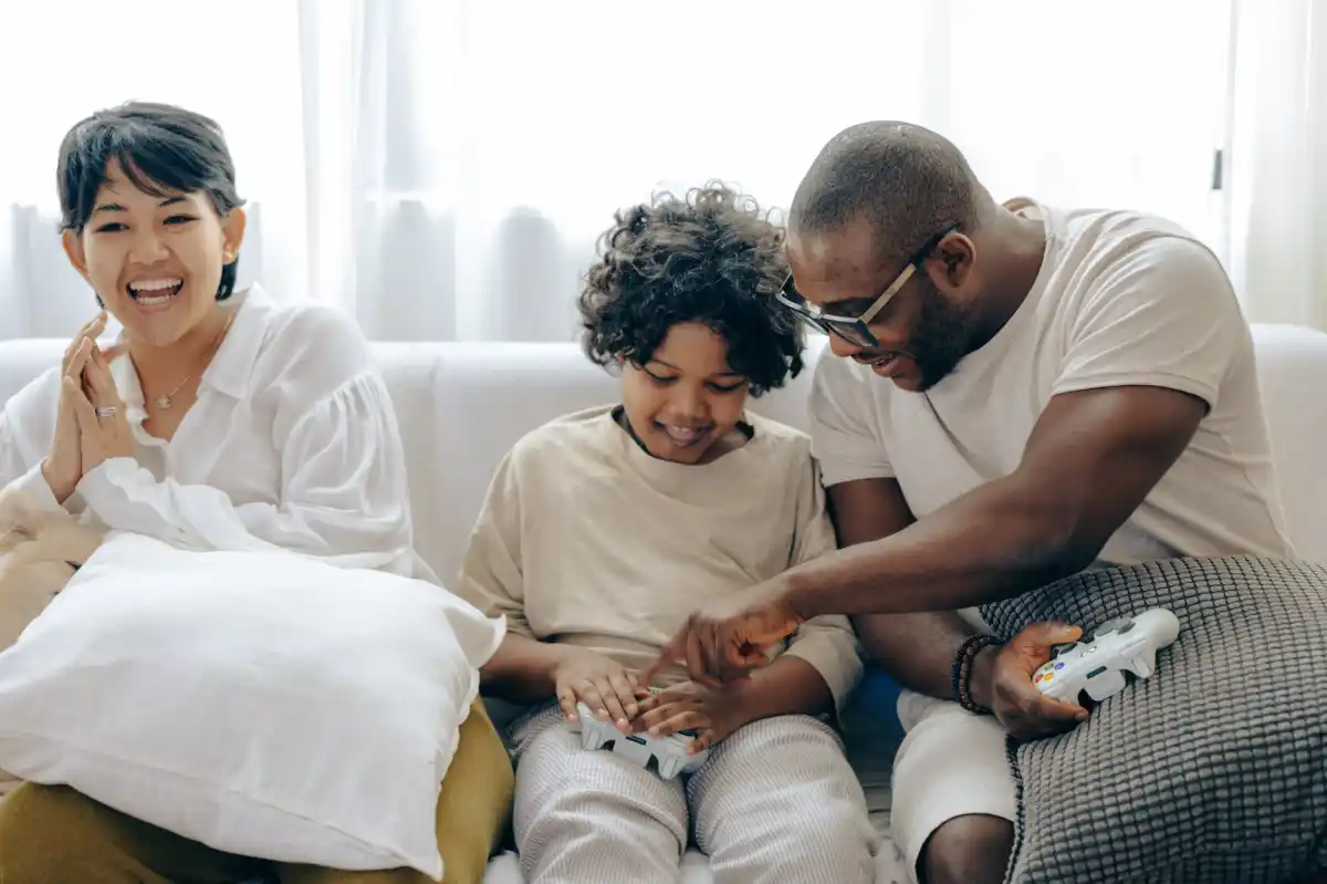 child with parents